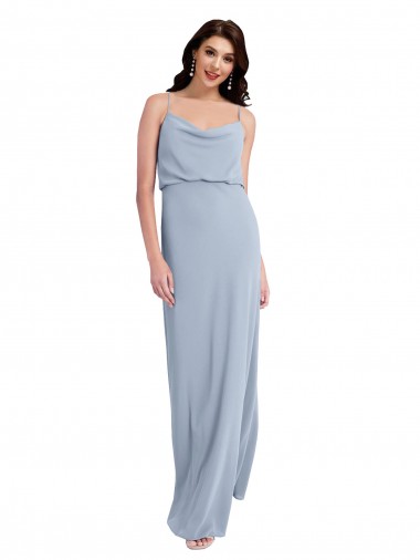 Cheapest Stretch Crepe Sheath Long Sleeveless V-Back Formal Evening Dress Canada