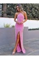 Cheapest Velvet Sequin Long Sleeveless Prom Dress Canada