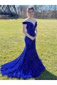 Cheapest Velvet Sequin Sweep Train Sleeveless Prom Dress Canada
