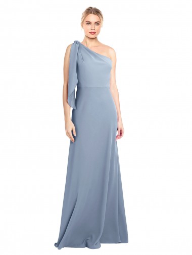 Cheapest Stretch Crepe Sheath Long Flutter Sleeves Formal Dress Canada