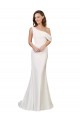 Cheapest Stretch Crepe Sheath Sweep Train Sleeveless Formal Evening Dress Canada