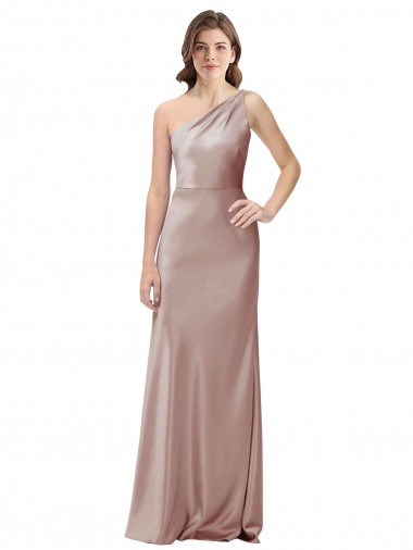 Cheapest Stretch Satin Sheath Long Sleeveless Open Back Formal Evening Dress Canada