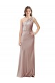 Cheapest Stretch Satin Sheath Long Sleeveless Open Back Formal Evening Dress Canada