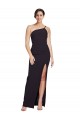 Cheapest Stretch Crepe Sheath Sheath Sleeveless Black Formal Evening Dress Canada