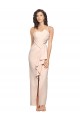Cheapest Stretch Crepe Sheath Long Sleeveless Low Back Semi Formal Evening Dress Canada