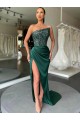 Cheapest Velvet Sequin Sheath Sweep Train Sleeveless Prom Dress Canada