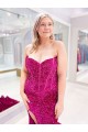 Cheapest Velvet Sequin Sheath Sweep Train Sleeveless Sweetheart Evening Dress Canada