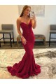 Cheapest Velvet Sequin Sheath Sweep Train Sleeveless Sweetheart Prom Dress Canada