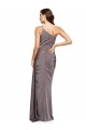 Cheapest Silky Satin A-Line Long Sleeveless Formal Evening Gown Canada