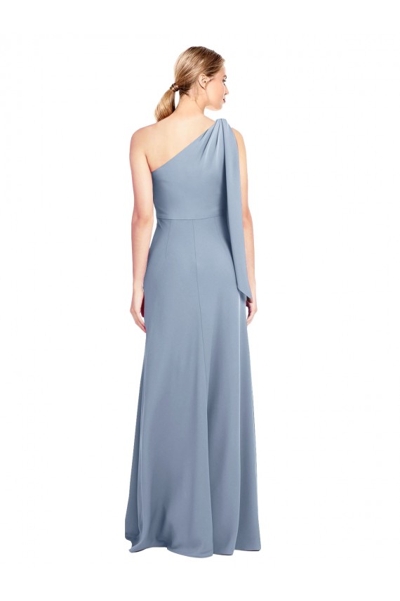 Cheapest Stretch Crepe Sheath Long Flutter Sleeves Formal Dress Canada