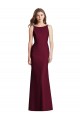 Cheapest Stretch Crepe Trumpet Long Sleeveless Open Back Burgundy Gold Evening Dresses Canada
