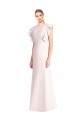Cheapest Stretch Crepe Trumpet Long Cap Sleeves Open Back Formal Dress Canada