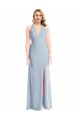 Cheapest Stretch Crepe Trumpet Long Sleeveless Open Back Evening Dress Canada