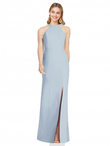 Cheapest Stretch Crepe Trumpet Long Sleeveless Backless Formal Evening Dress Canada