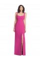 Cheapest Stretch Crepe Trumpet Long Sleeveless Square Neck Low Back Prom Dresses Canada