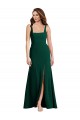 Cheapest Stretch Crepe Trumpet Long Sleeveless Midnight Green Semi Formal Evening Dress Canada