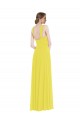 Cheapest Soft Chiffon A-Line Long Sleeveless Semi Formal Evening Dress Canada